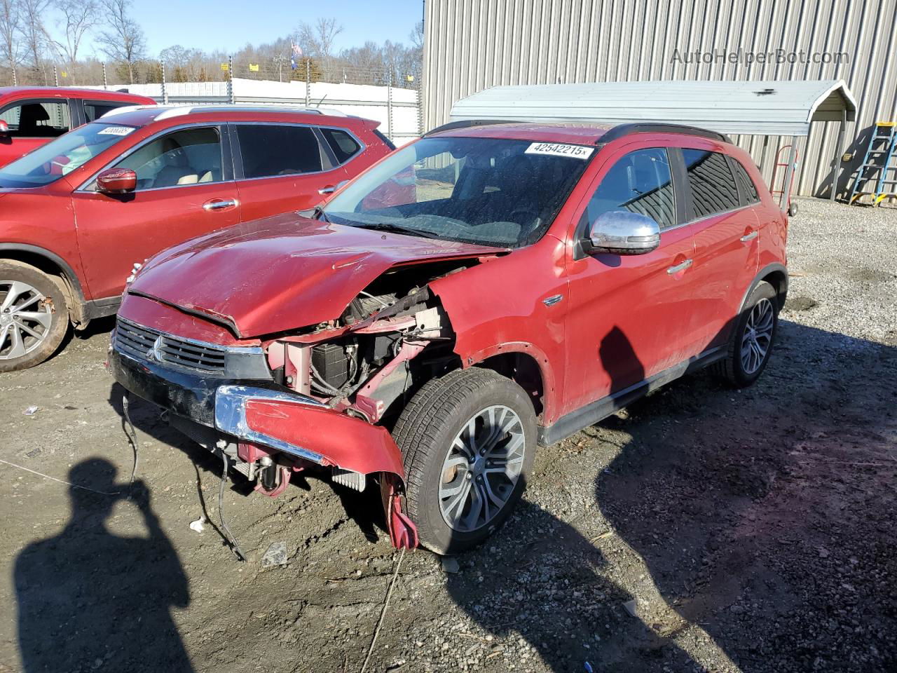 2017 Mitsubishi Outlander Sport Sel Красный vin: JA4AR4AW6HZ060256