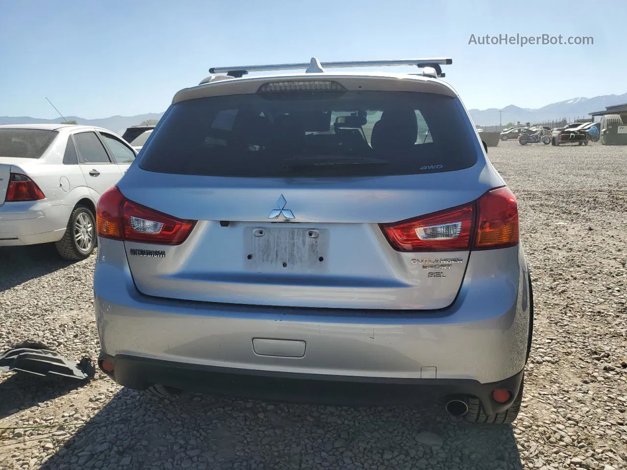 2017 Mitsubishi Outlander Sport Sel Silver vin: JA4AR4AW7HZ046771