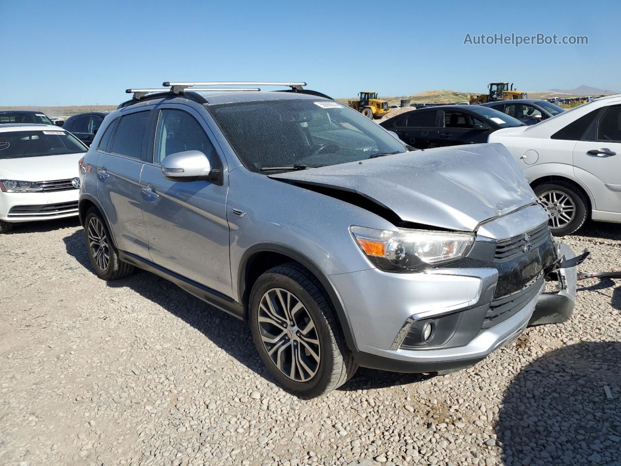 2017 Mitsubishi Outlander Sport Sel Silver vin: JA4AR4AW7HZ046771