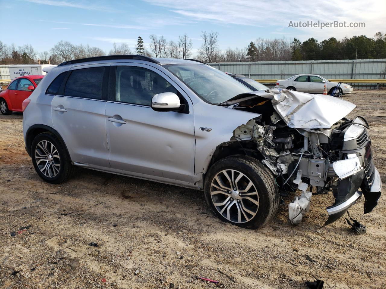 2017 Mitsubishi Outlander Sport Sel Silver vin: JA4AR4AW9HZ060350