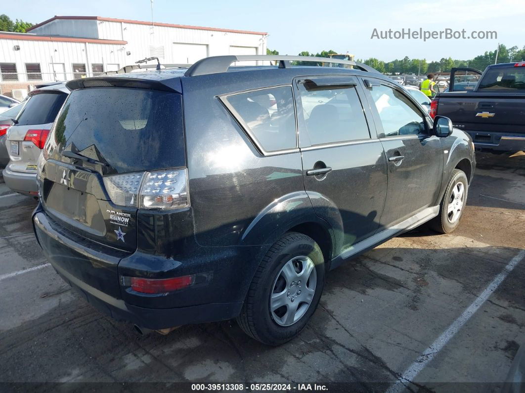 2013 Mitsubishi Outlander Es Черный vin: JA4AS2AW3DU001195