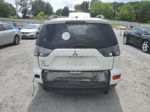 2013 Mitsubishi Outlander Es White vin: JA4AS2AWXDU002411