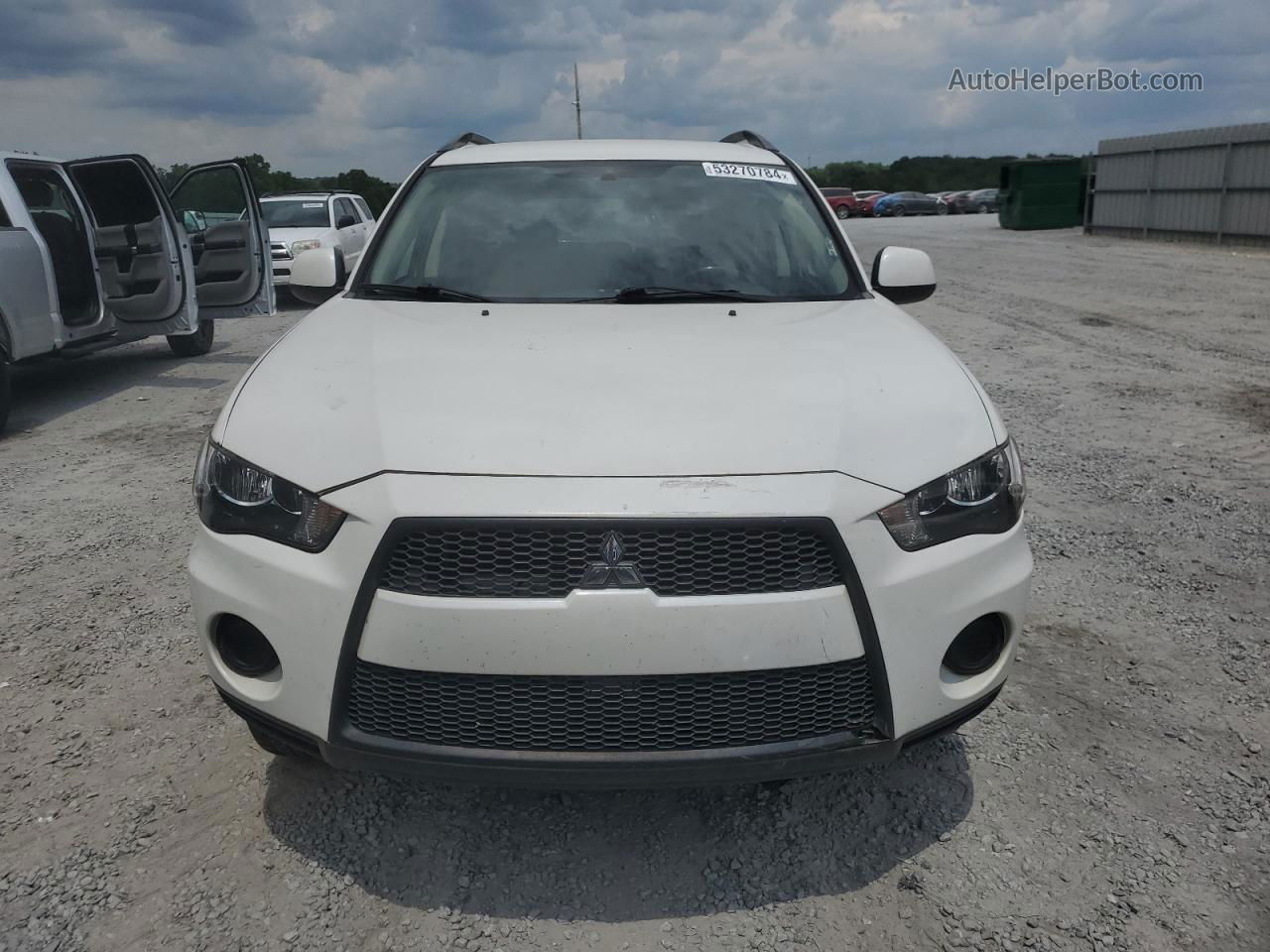 2013 Mitsubishi Outlander Es Белый vin: JA4AS2AWXDU002411