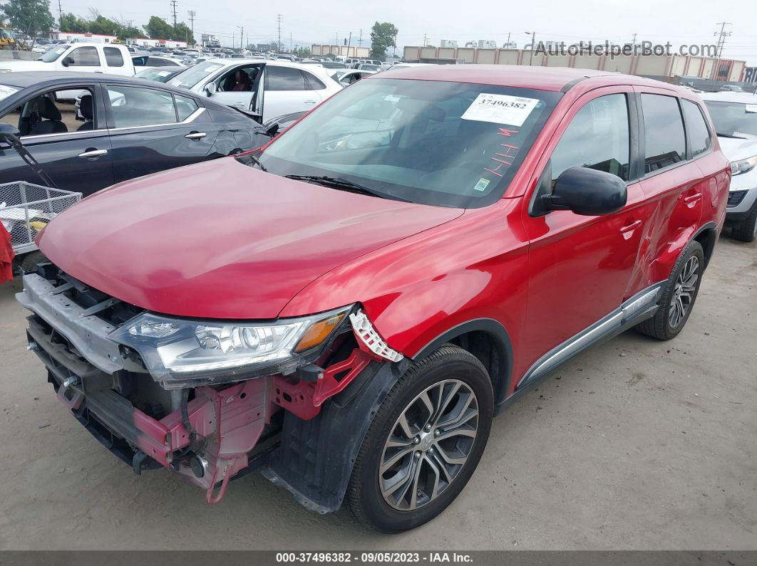 2017 Mitsubishi Outlander Es Red vin: JA4AZ2A31HZ023707