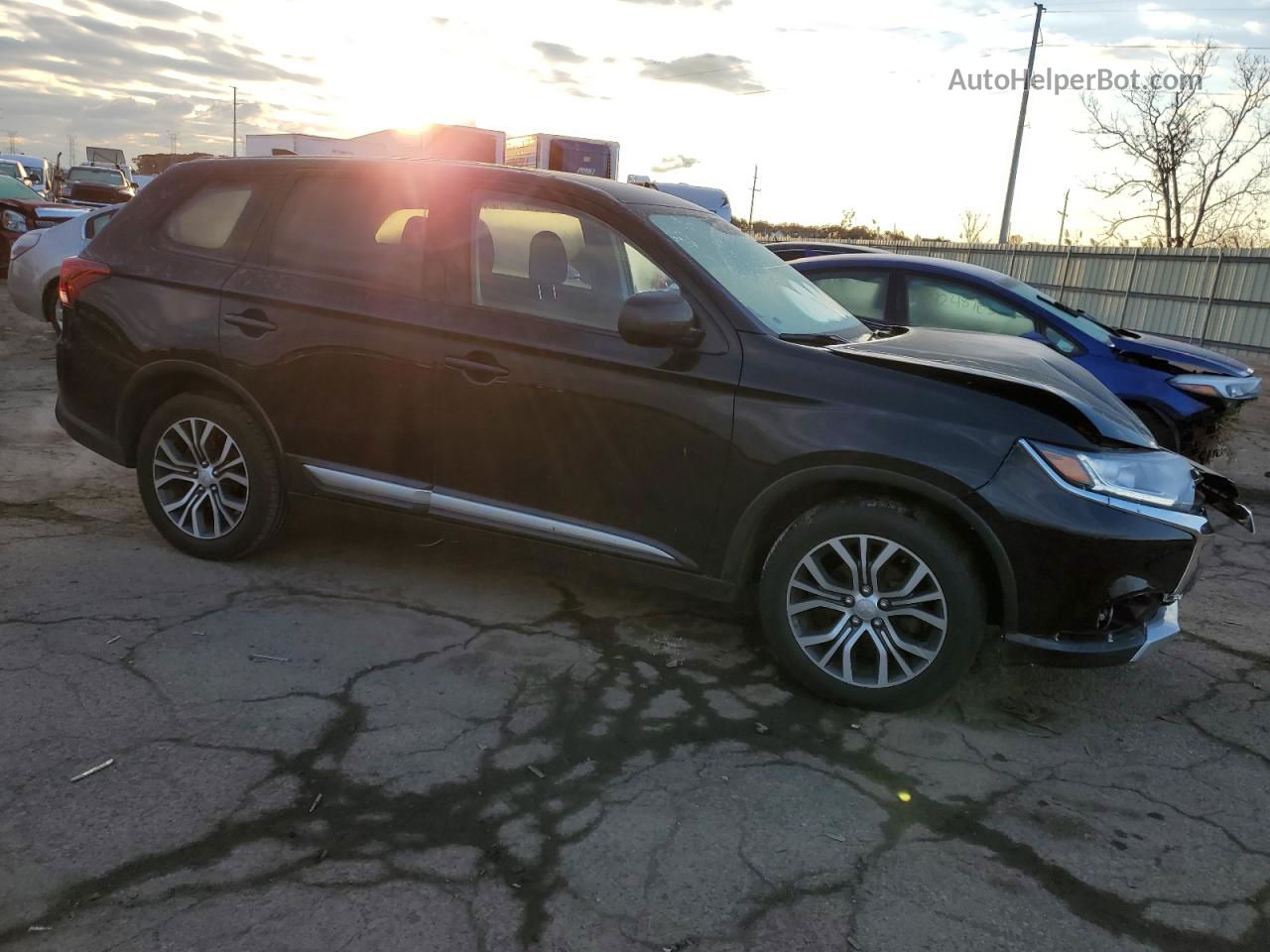 2017 Mitsubishi Outlander Es Black vin: JA4AZ2A31HZ060109