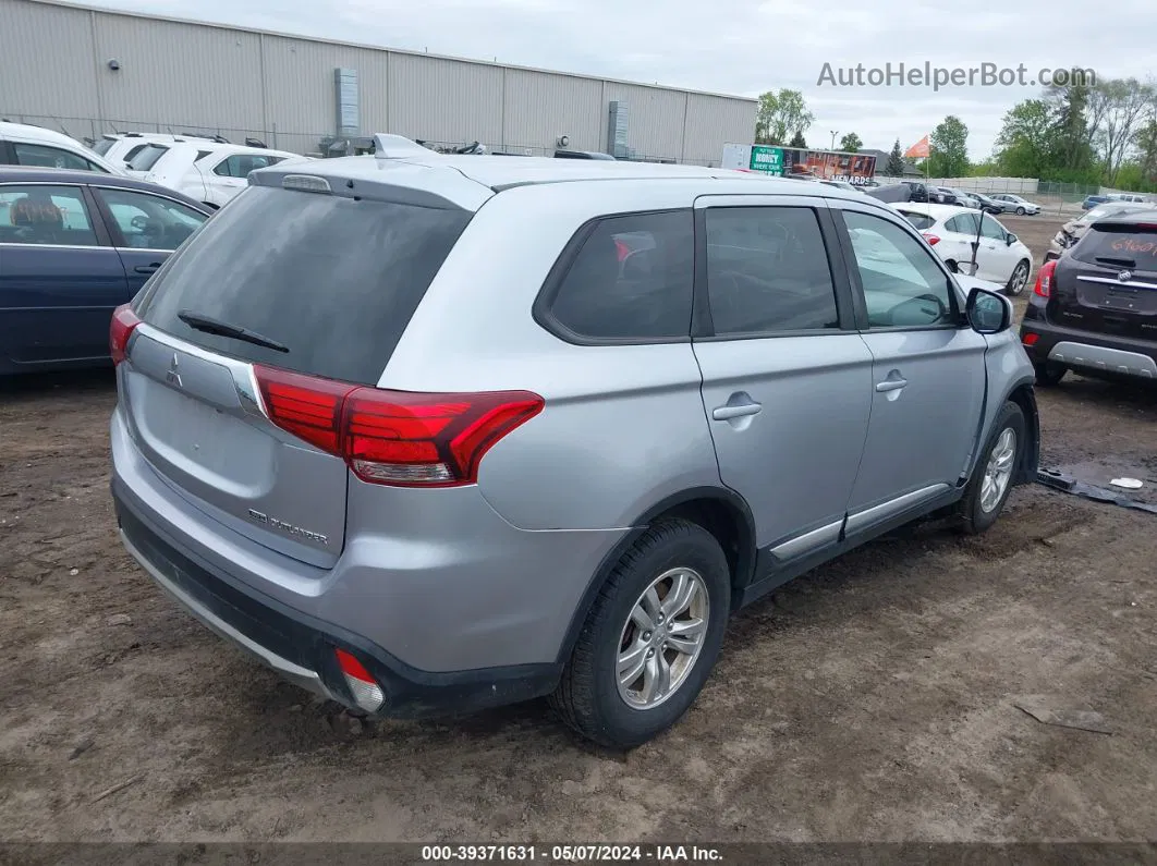 2017 Mitsubishi Outlander Es Silver vin: JA4AZ2A31HZ608447