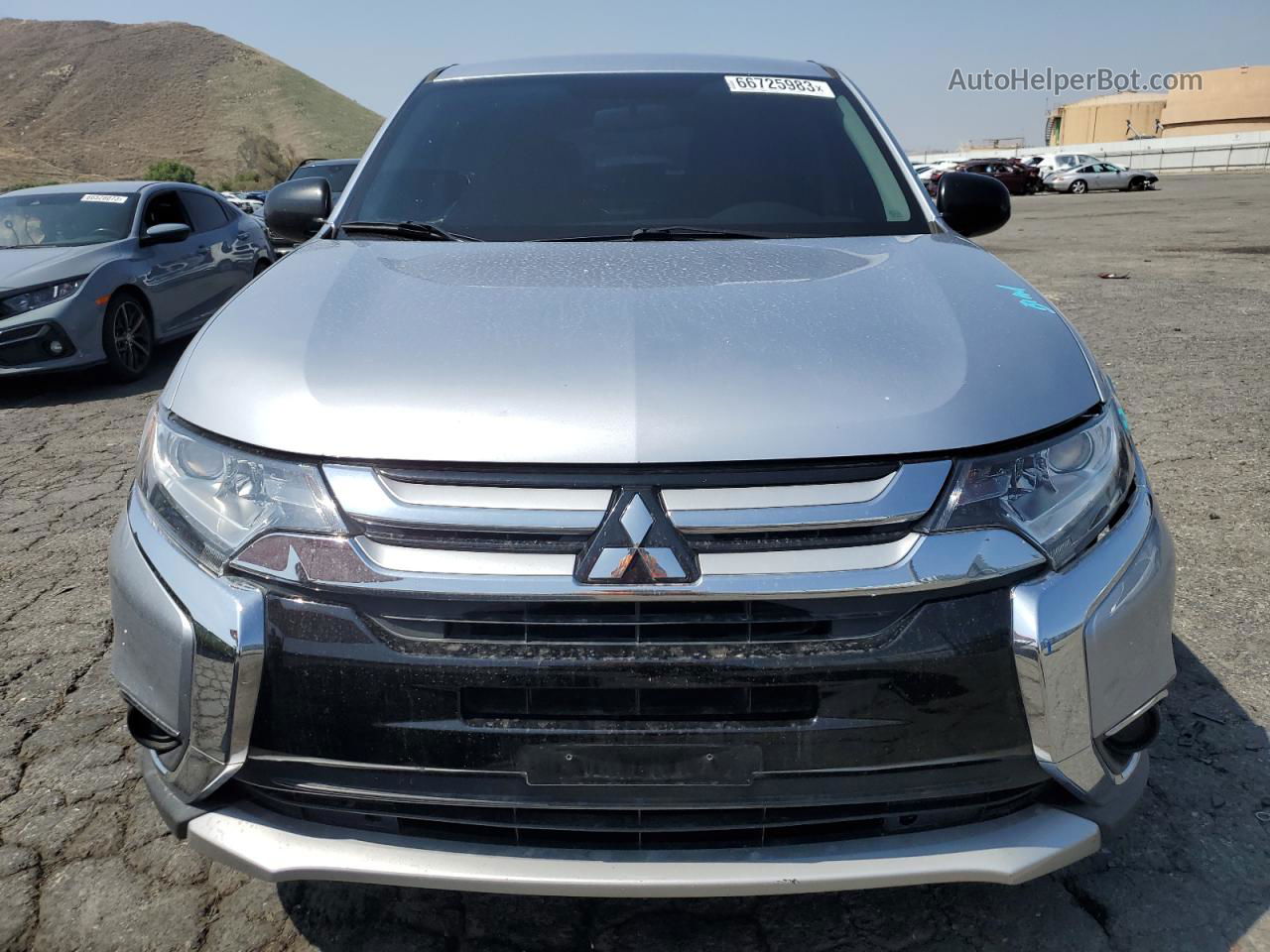 2017 Mitsubishi Outlander Es Silver vin: JA4AZ2A32HZ065903