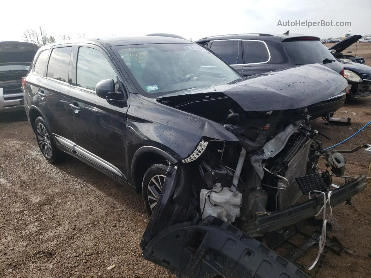 2017 Mitsubishi Outlander Es Black vin: JA4AZ2A33HZ057129