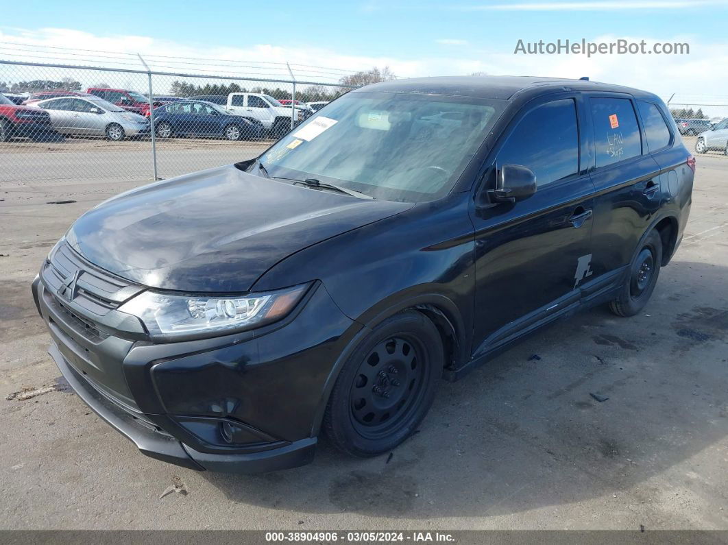 2017 Mitsubishi Outlander Es Черный vin: JA4AZ2A34HZ028366