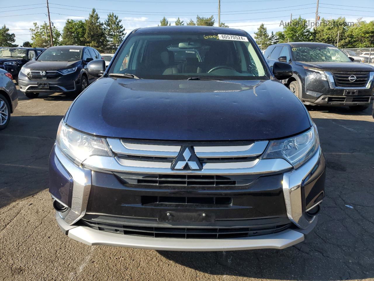 2017 Mitsubishi Outlander Es Blue vin: JA4AZ2A35HZ002066