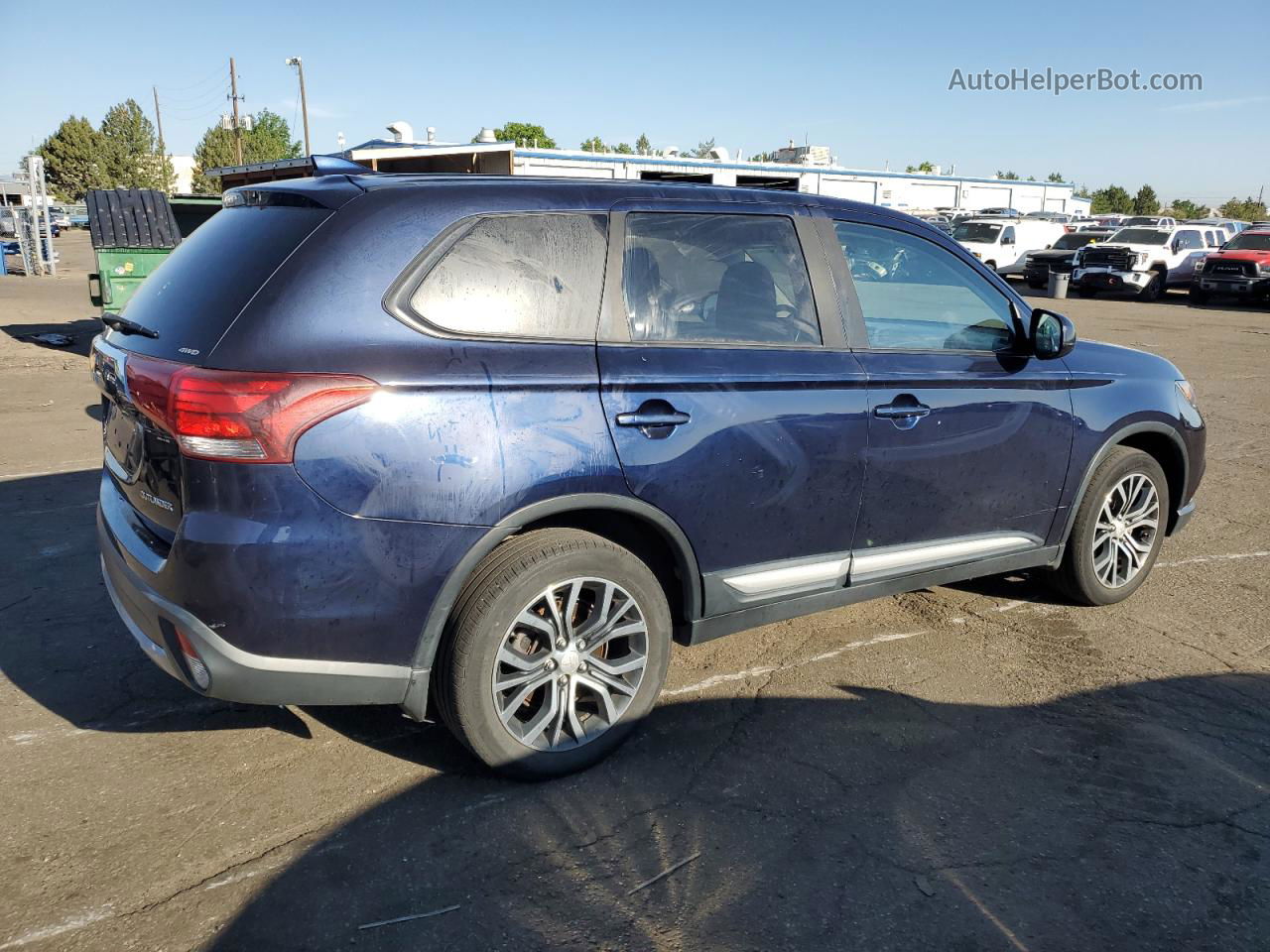 2017 Mitsubishi Outlander Es Blue vin: JA4AZ2A35HZ002066