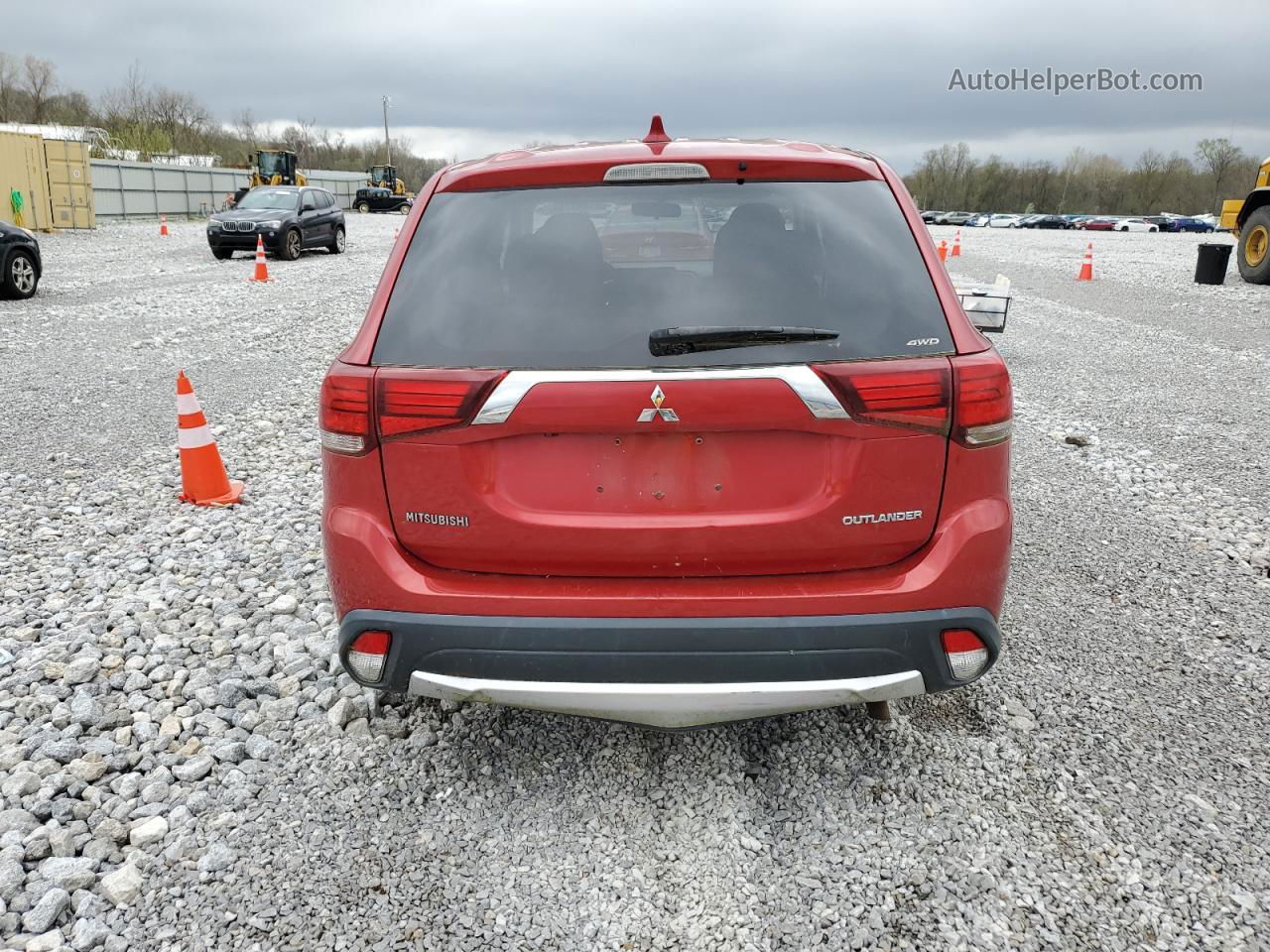 2017 Mitsubishi Outlander Es Красный vin: JA4AZ2A35HZ023967