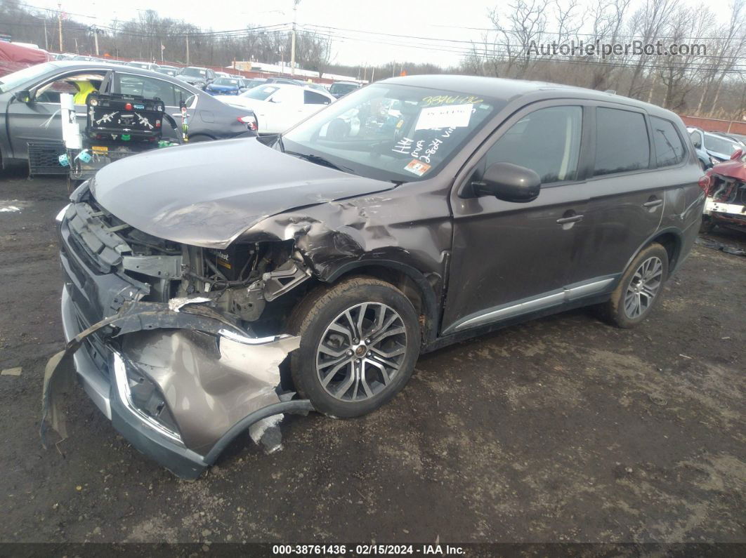 2017 Mitsubishi Outlander Es Brown vin: JA4AZ2A35HZ063563