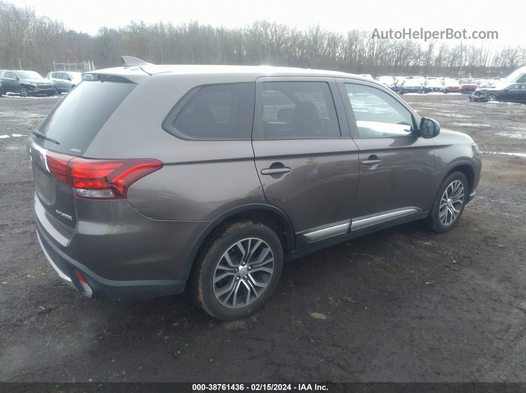 2017 Mitsubishi Outlander Es Коричневый vin: JA4AZ2A35HZ063563