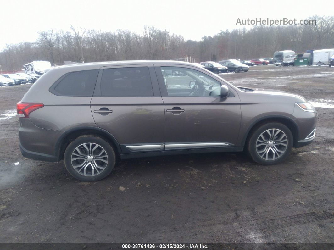 2017 Mitsubishi Outlander Es Brown vin: JA4AZ2A35HZ063563