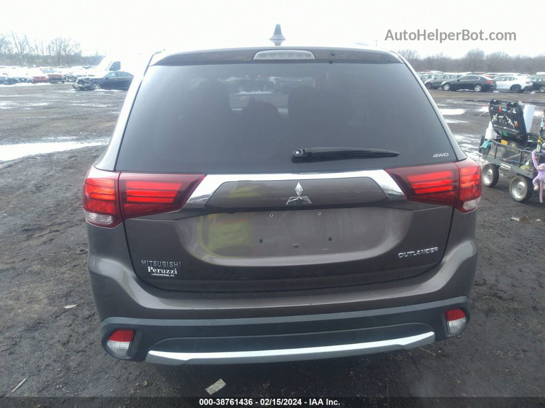 2017 Mitsubishi Outlander Es Brown vin: JA4AZ2A35HZ063563