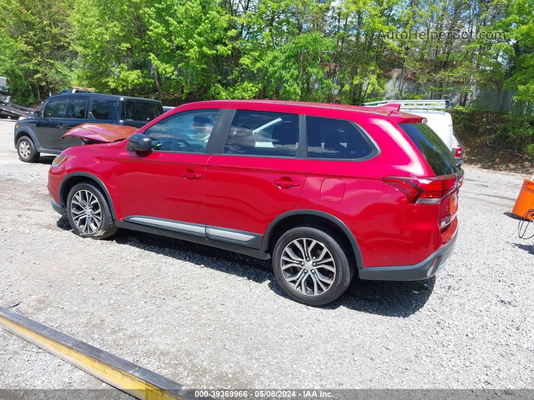 2017 Mitsubishi Outlander Es Red vin: JA4AZ2A35HZ069749