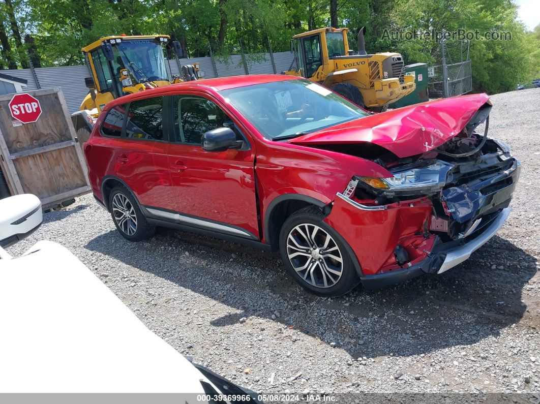 2017 Mitsubishi Outlander Es Red vin: JA4AZ2A35HZ069749