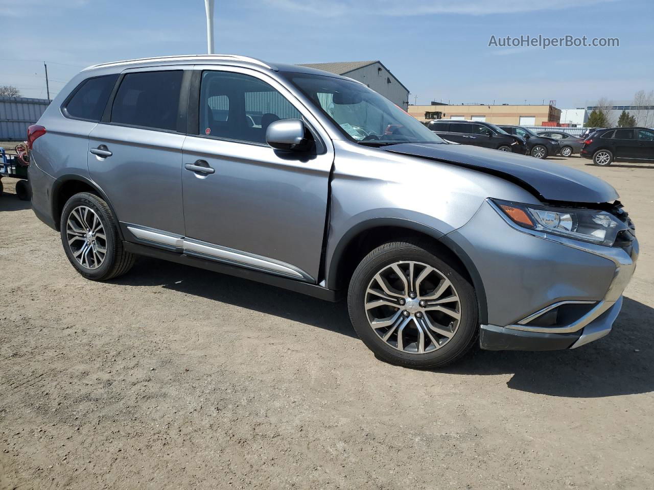 2017 Mitsubishi Outlander Es Gray vin: JA4AZ2A35HZ600478