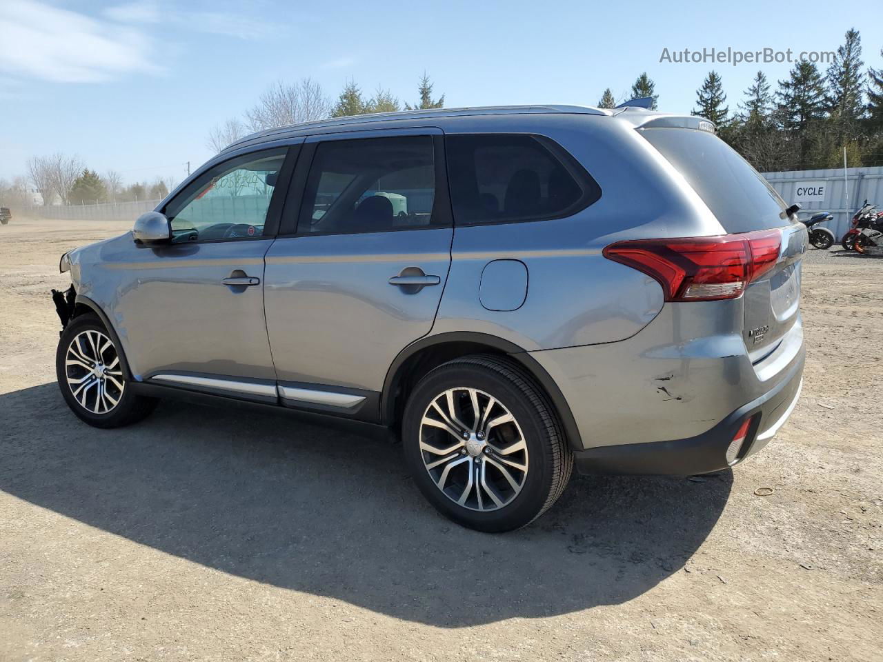 2017 Mitsubishi Outlander Es Gray vin: JA4AZ2A35HZ600478