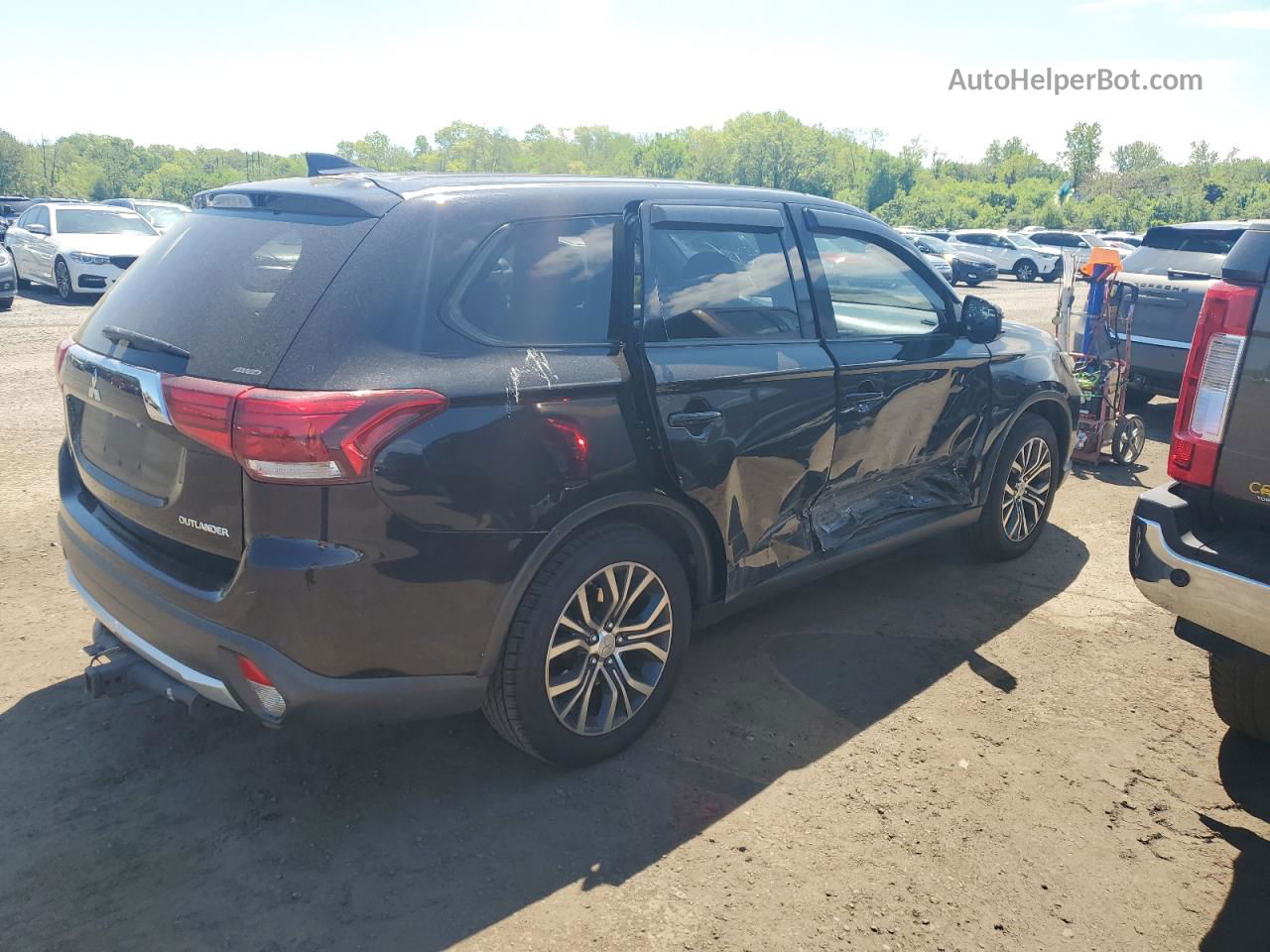 2017 Mitsubishi Outlander Es Black vin: JA4AZ2A36HZ000388