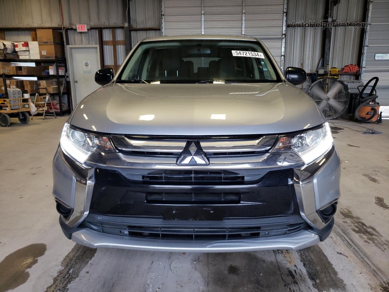 2017 Mitsubishi Outlander Es Silver vin: JA4AZ2A36HZ045198