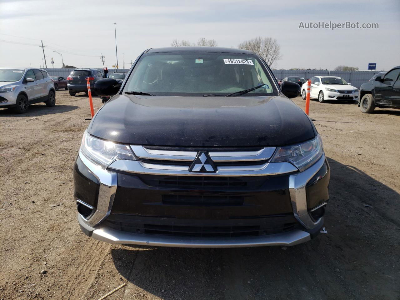 2017 Mitsubishi Outlander Es Black vin: JA4AZ2A37HZ036302