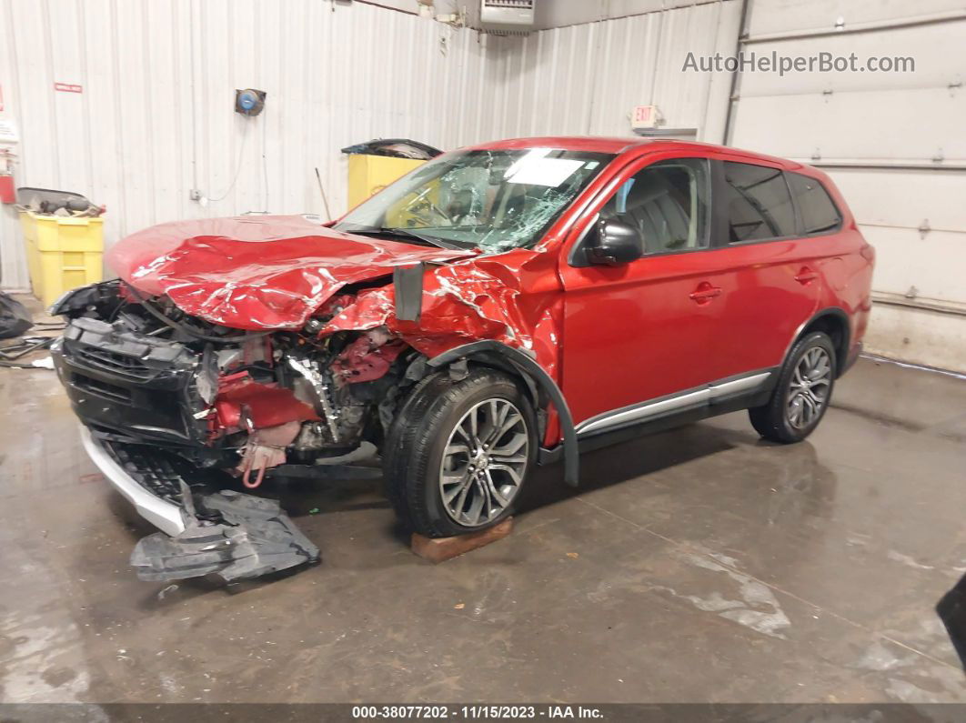 2017 Mitsubishi Outlander Es Red vin: JA4AZ2A38HZ057014