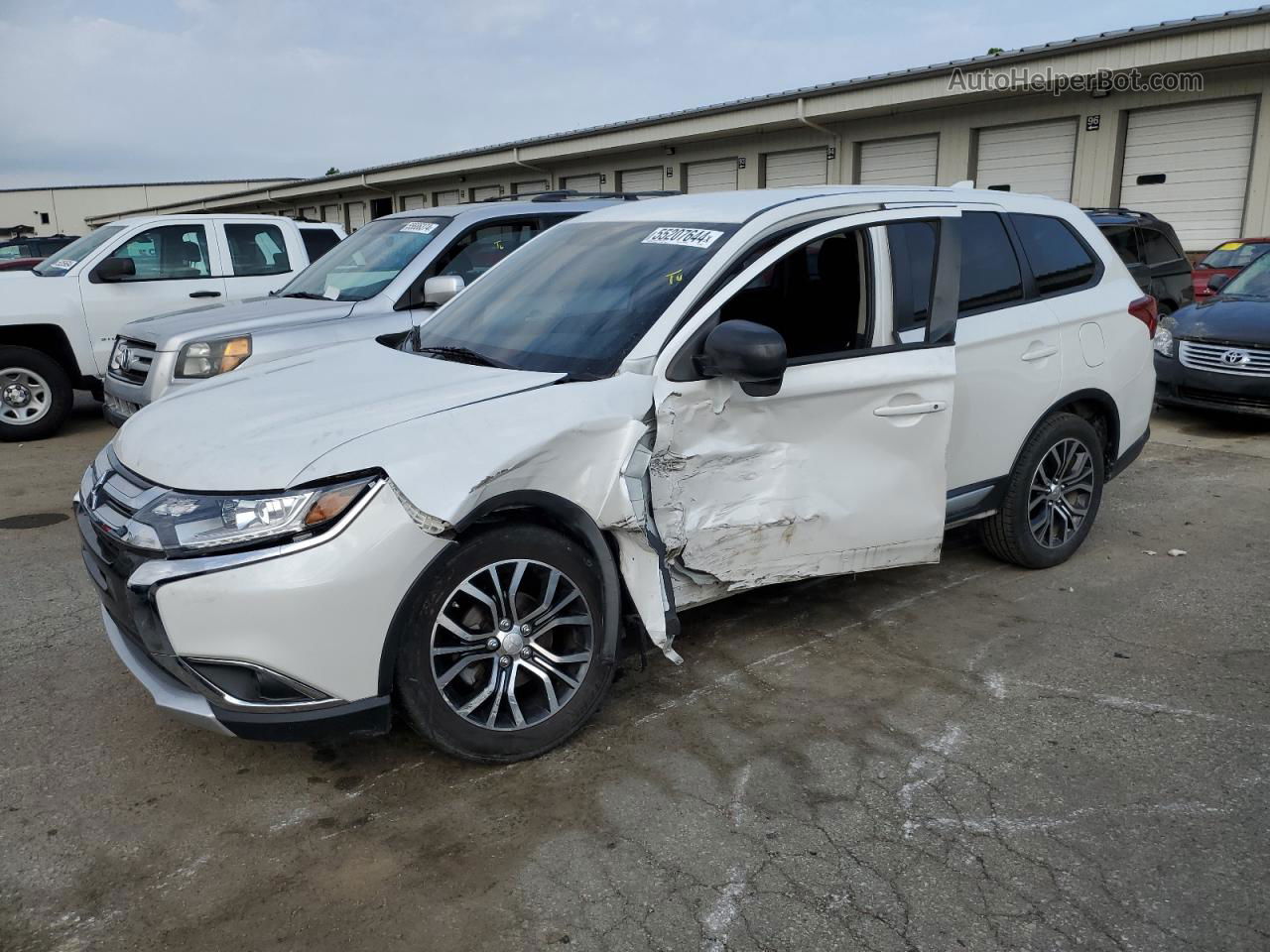 2017 Mitsubishi Outlander Es White vin: JA4AZ2A39HZ031487