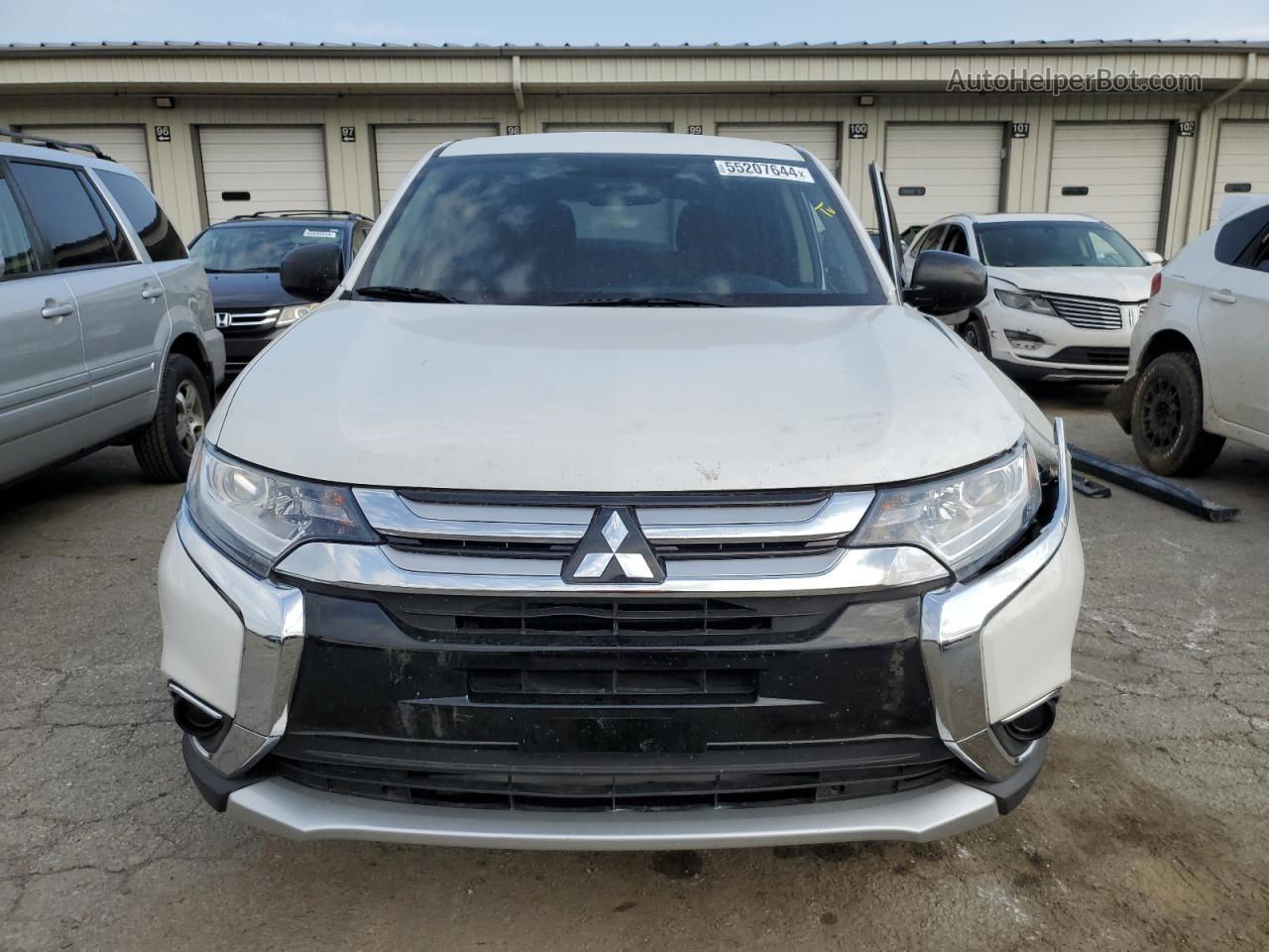 2017 Mitsubishi Outlander Es White vin: JA4AZ2A39HZ031487