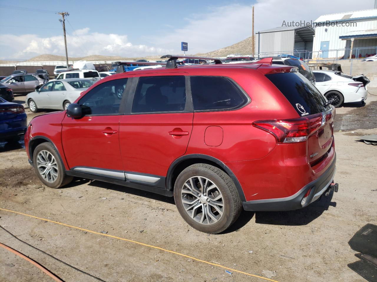 2017 Mitsubishi Outlander Es Burgundy vin: JA4AZ2A39HZ051545