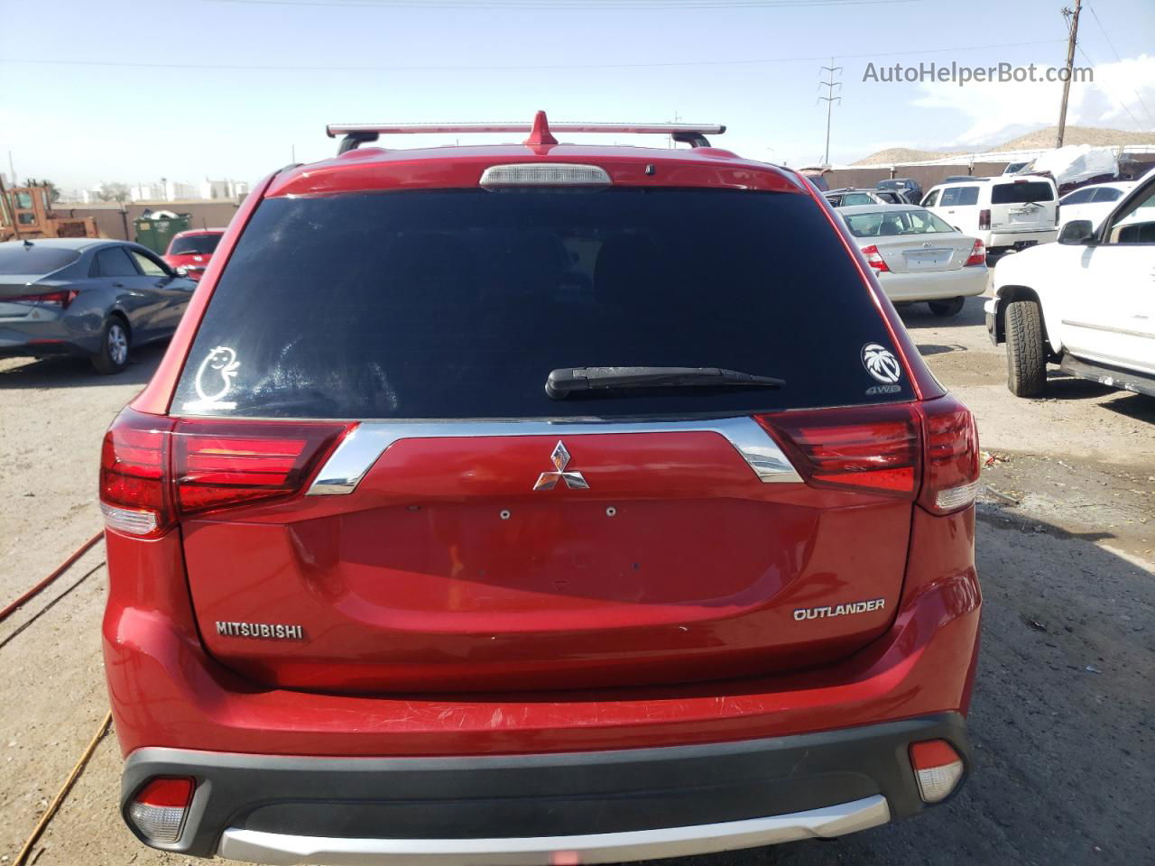 2017 Mitsubishi Outlander Es Burgundy vin: JA4AZ2A39HZ051545