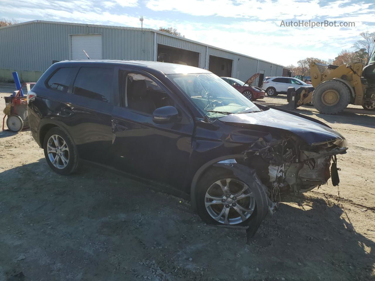 2015 Mitsubishi Outlander Se Синий vin: JA4AZ3A30FZ000115