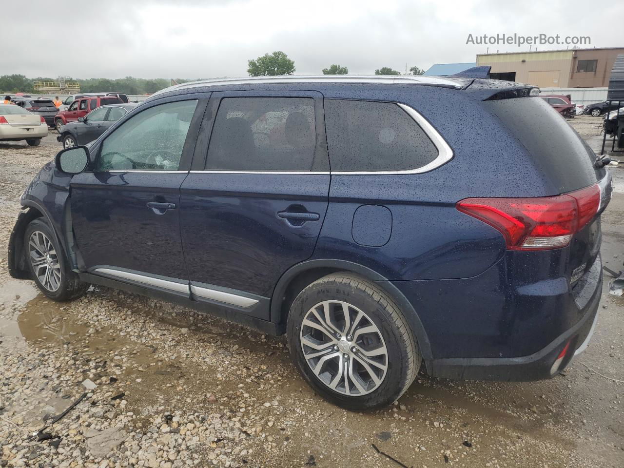 2017 Mitsubishi Outlander Se Blue vin: JA4AZ3A30HZ070958