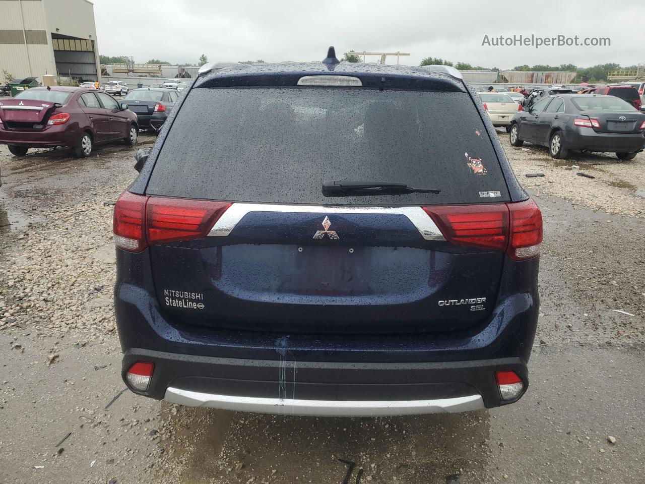 2017 Mitsubishi Outlander Se Blue vin: JA4AZ3A30HZ070958