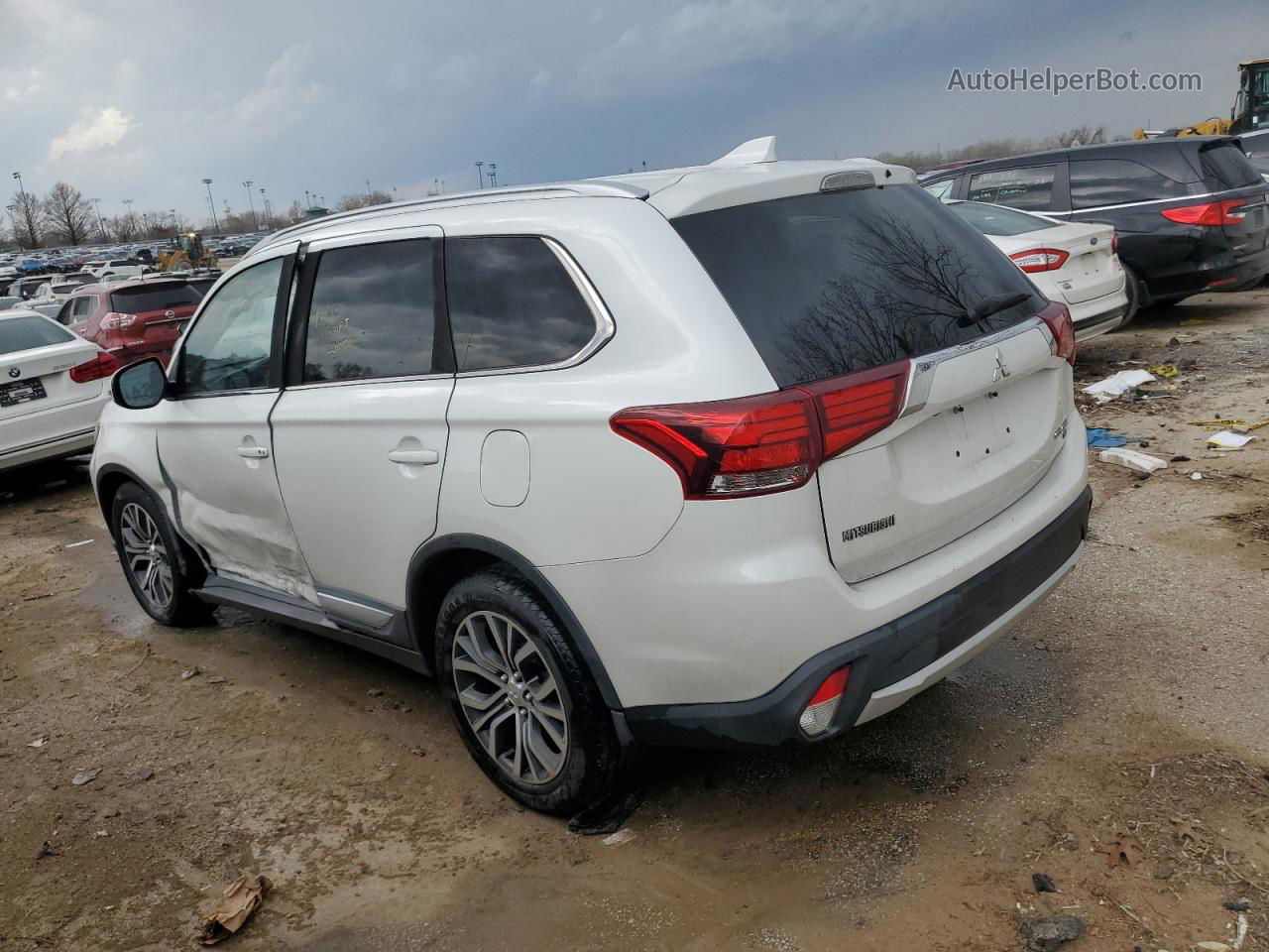 2017 Mitsubishi Outlander Se Белый vin: JA4AZ3A30HZ071026