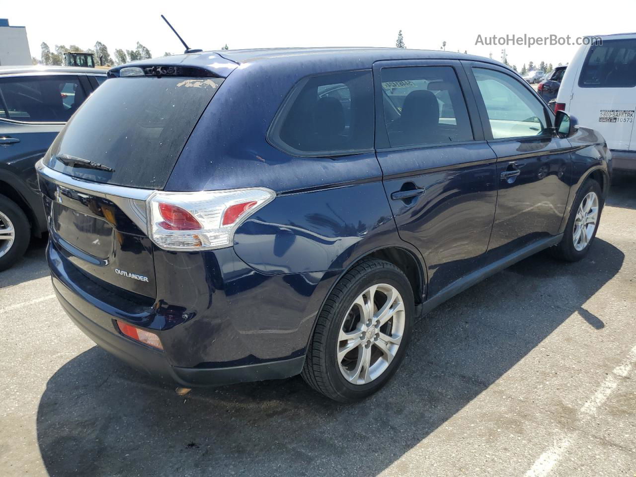 2014 Mitsubishi Outlander Se Blue vin: JA4AZ3A31EZ007802