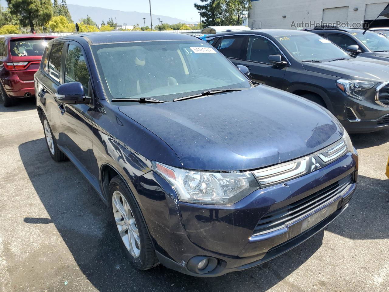 2014 Mitsubishi Outlander Se Blue vin: JA4AZ3A31EZ007802