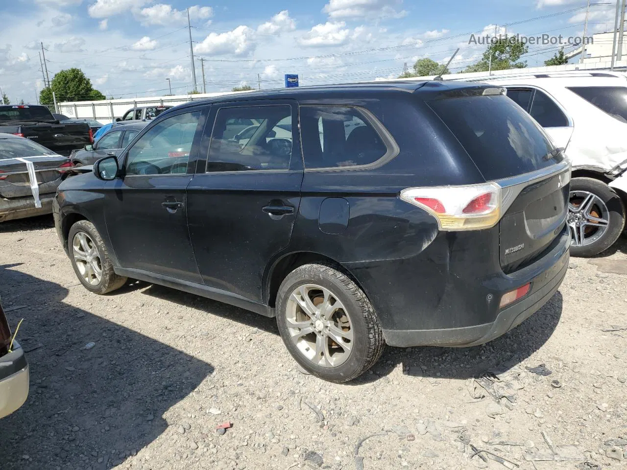 2014 Mitsubishi Outlander Se Черный vin: JA4AZ3A31EZ013809