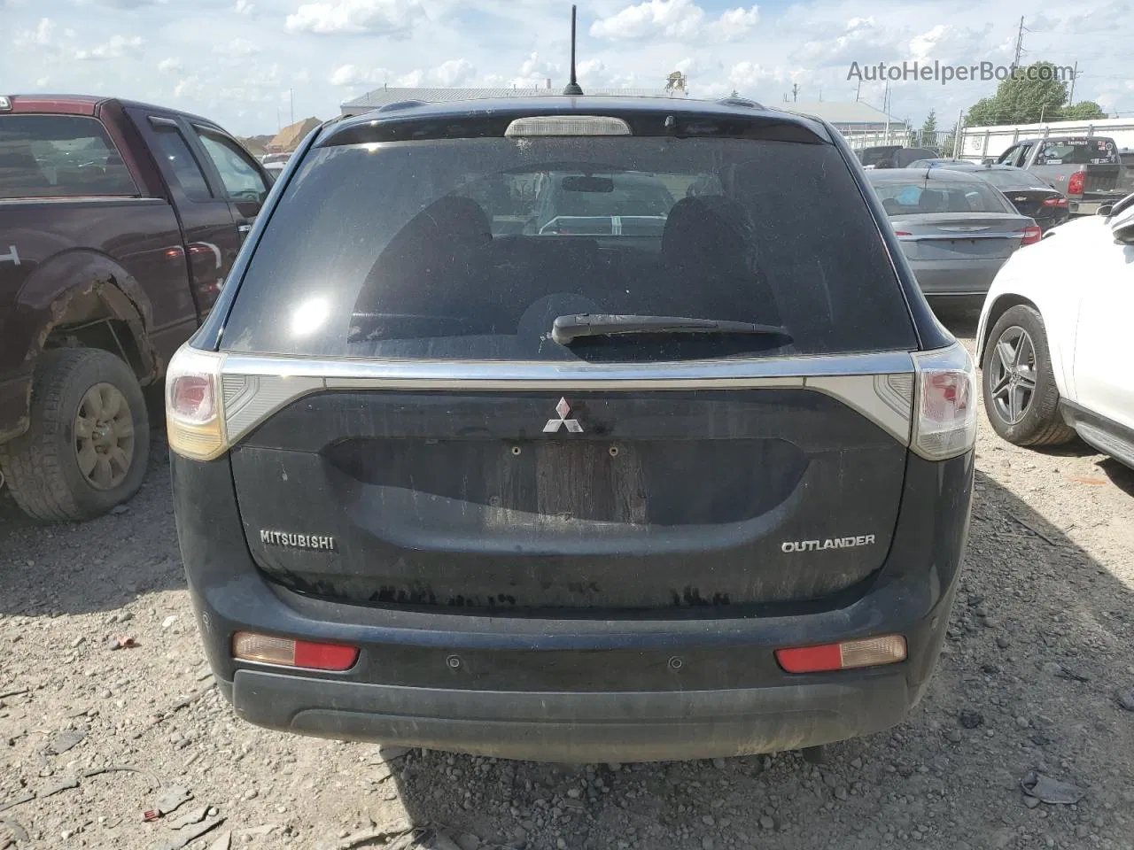 2014 Mitsubishi Outlander Se Черный vin: JA4AZ3A31EZ013809