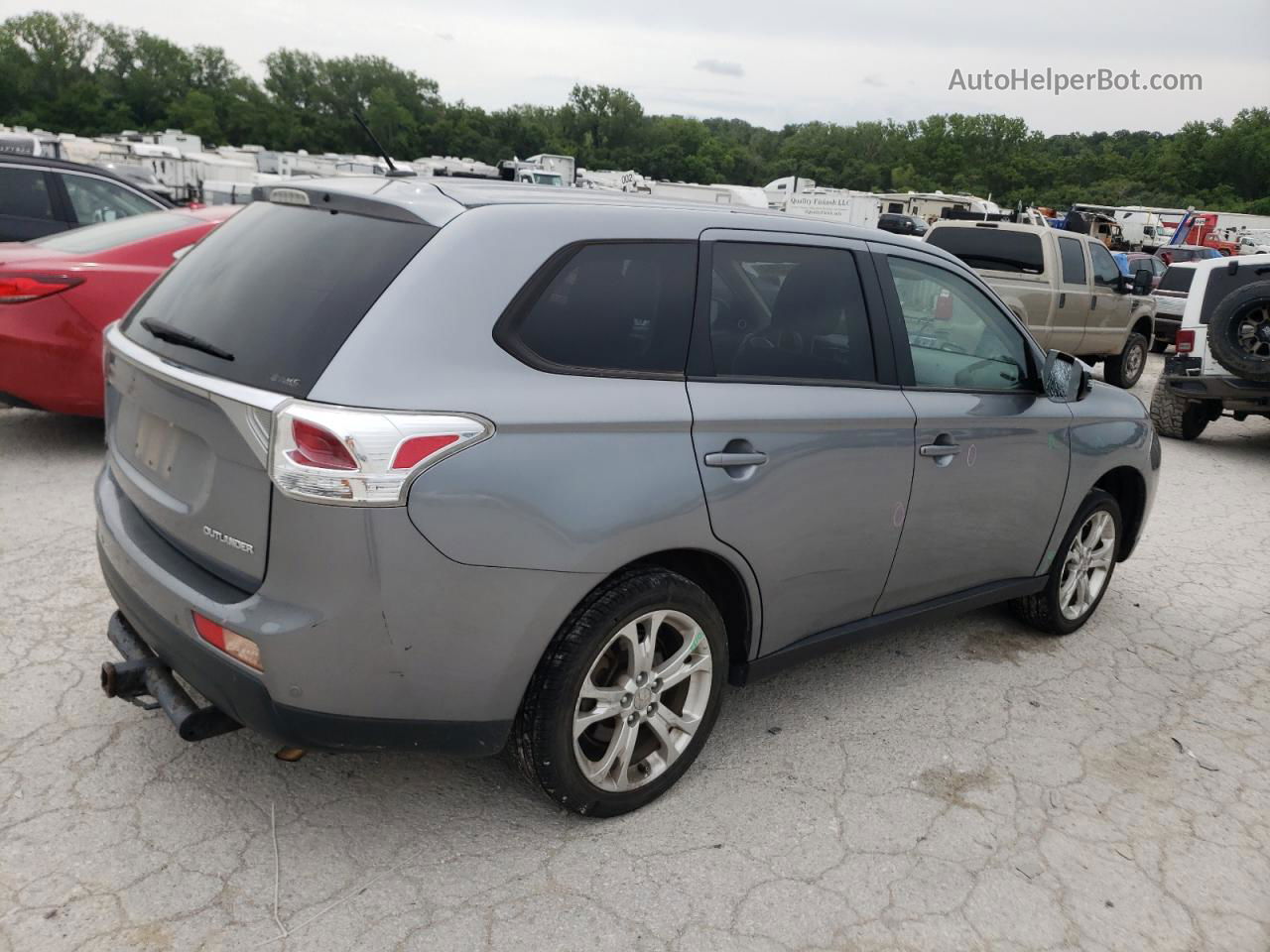 2014 Mitsubishi Outlander Se Silver vin: JA4AZ3A31EZ014779