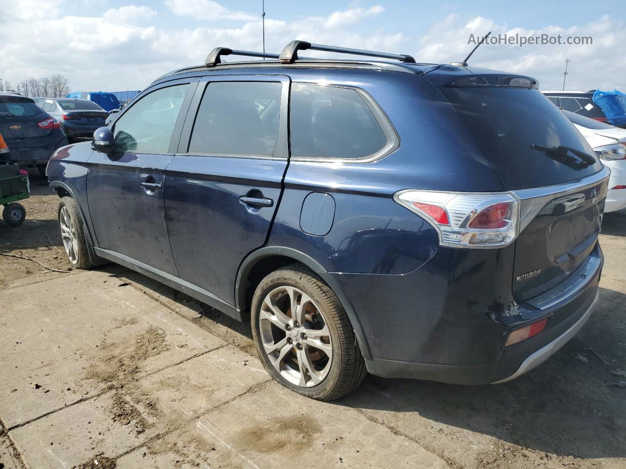 2015 Mitsubishi Outlander Se Blue vin: JA4AZ3A31FZ004335