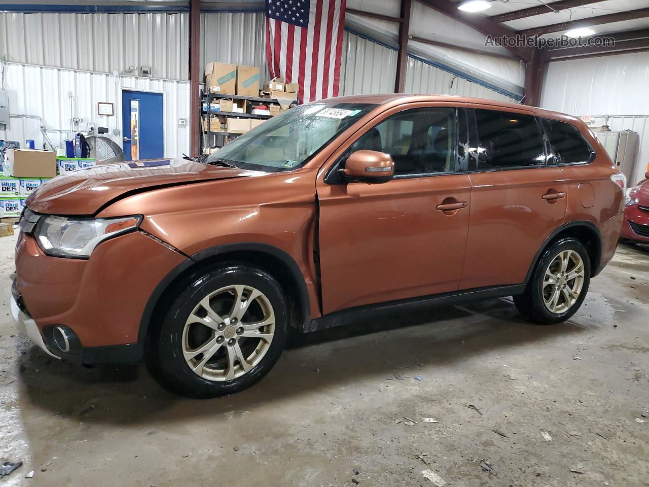 2015 Mitsubishi Outlander Se Orange vin: JA4AZ3A31FZ005453