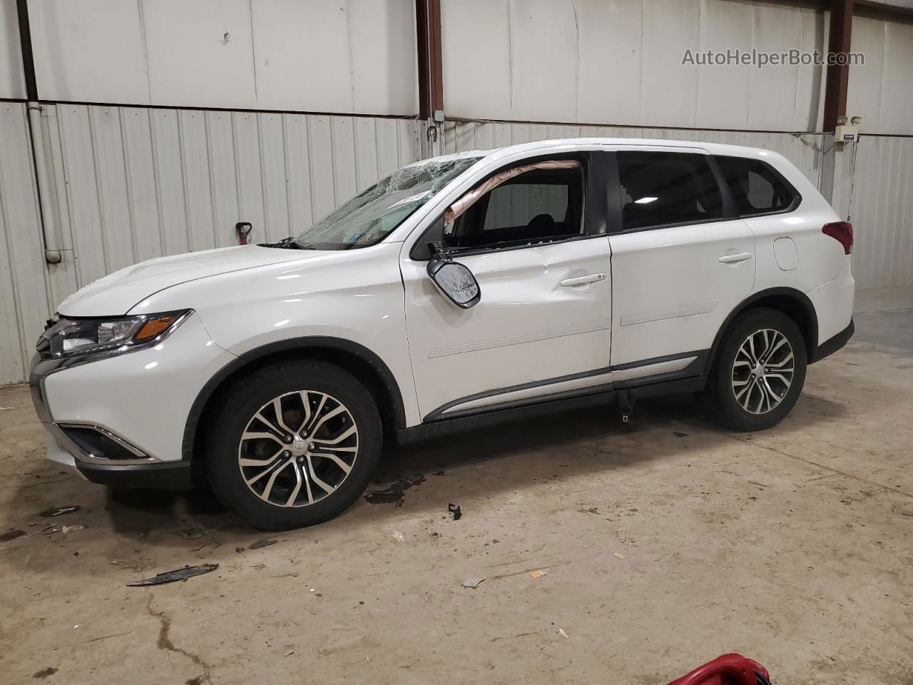 2016 Mitsubishi Outlander Se Белый vin: JA4AZ3A31GZ024215