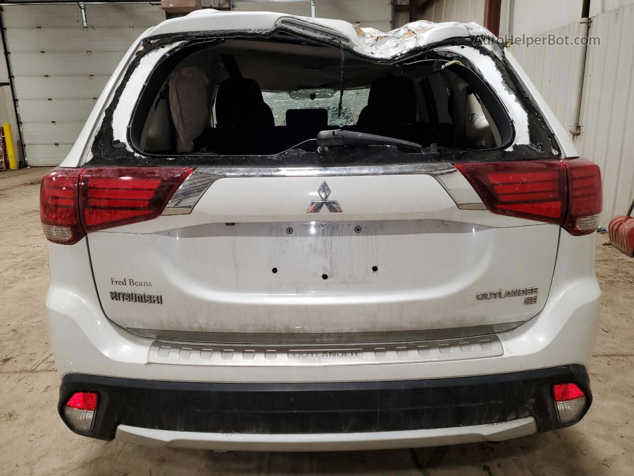 2016 Mitsubishi Outlander Se White vin: JA4AZ3A31GZ024215