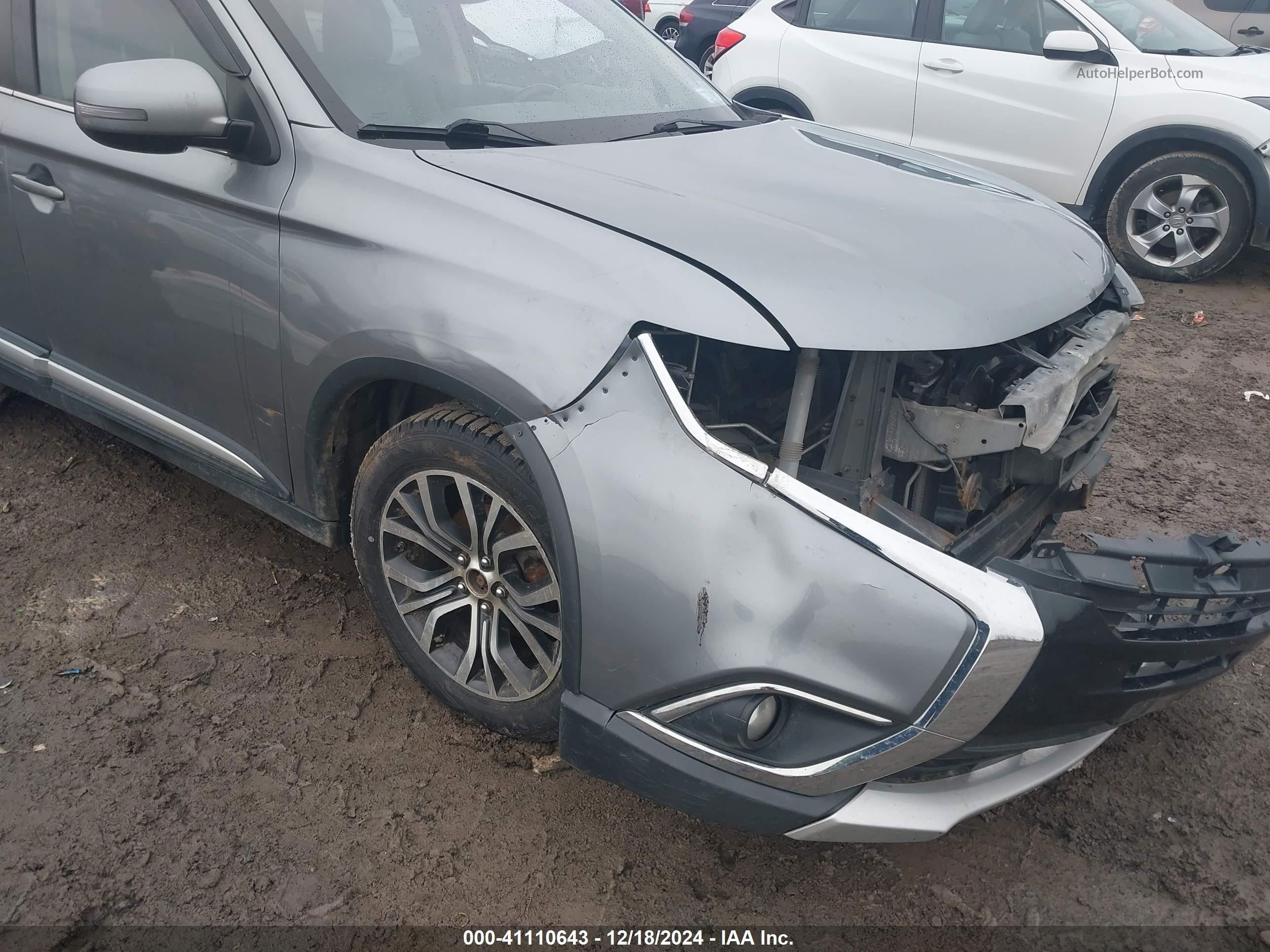 2017 Mitsubishi Outlander Se/sel Серый vin: JA4AZ3A31HZ029299