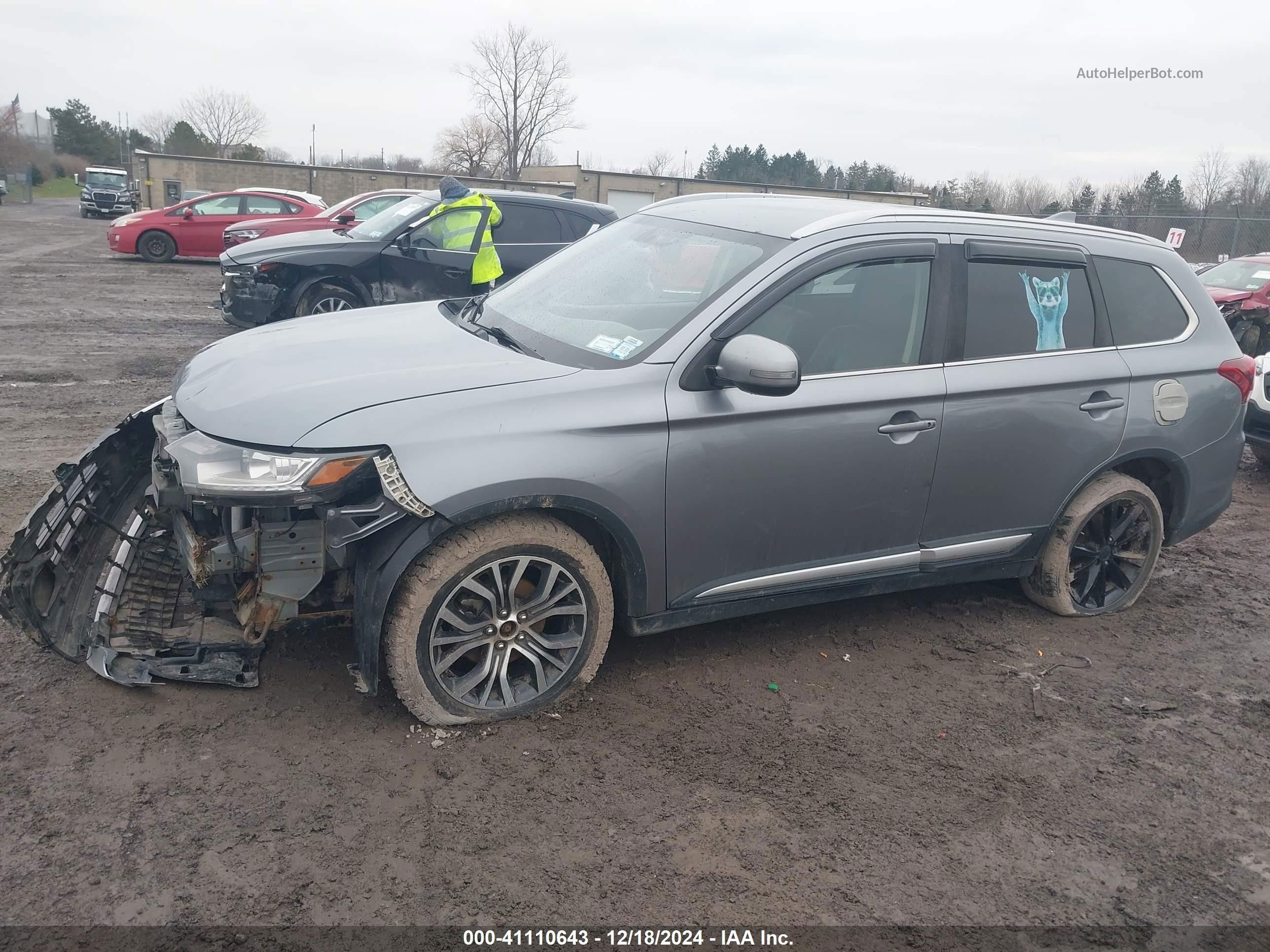 2017 Mitsubishi Outlander Se/sel Серый vin: JA4AZ3A31HZ029299