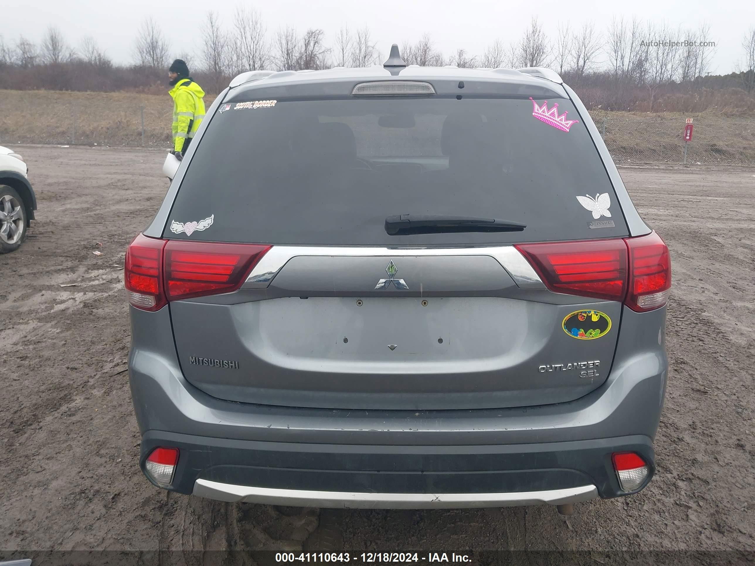 2017 Mitsubishi Outlander Se/sel Серый vin: JA4AZ3A31HZ029299
