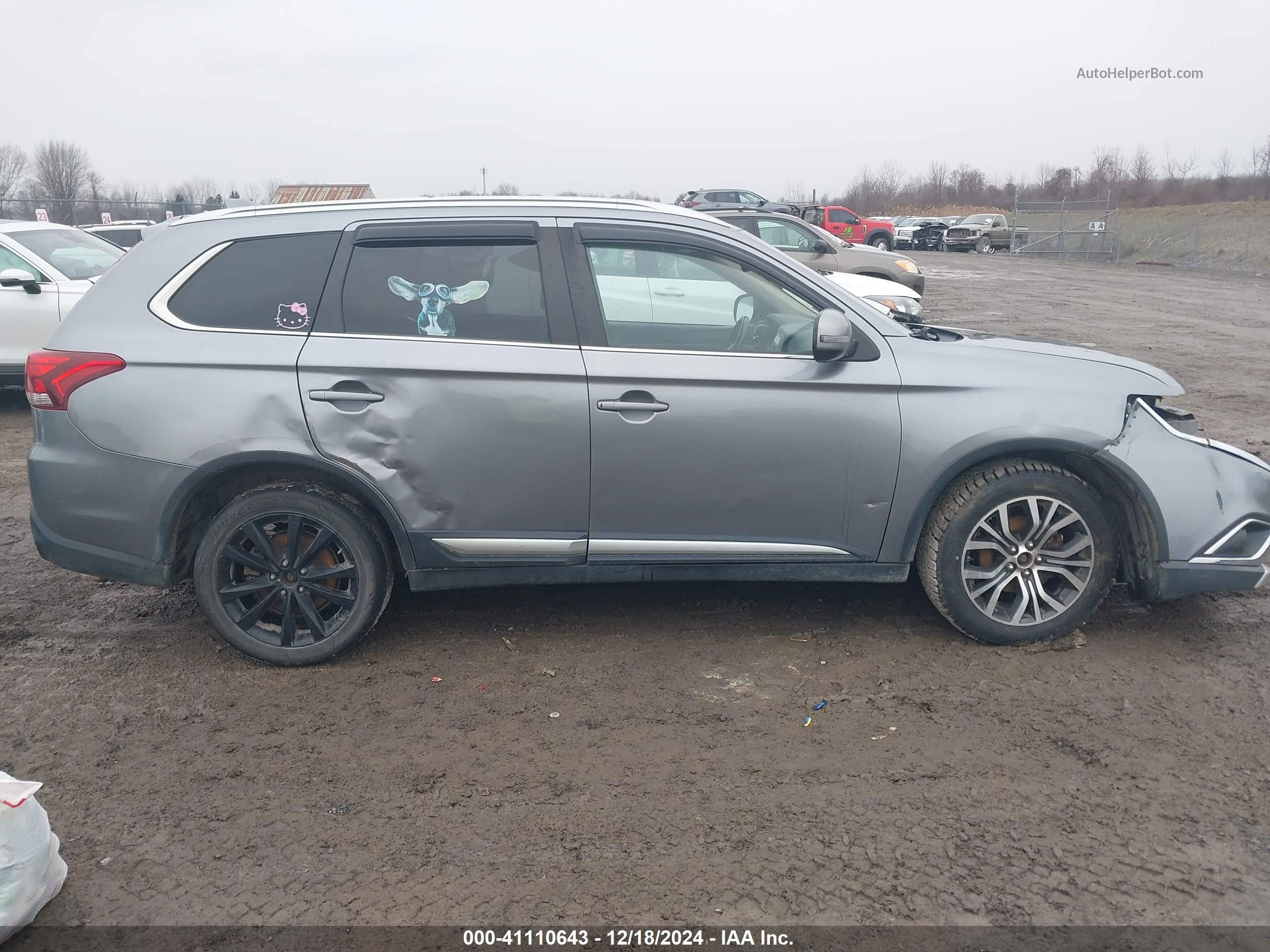 2017 Mitsubishi Outlander Se/sel Серый vin: JA4AZ3A31HZ029299
