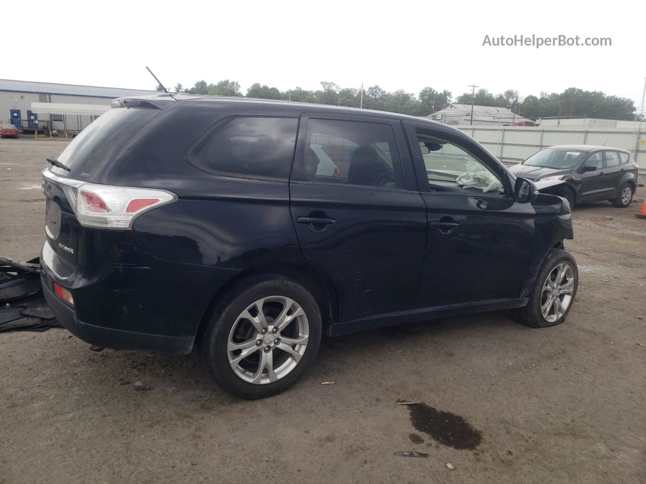 2014 Mitsubishi Outlander Se Черный vin: JA4AZ3A32EZ018615